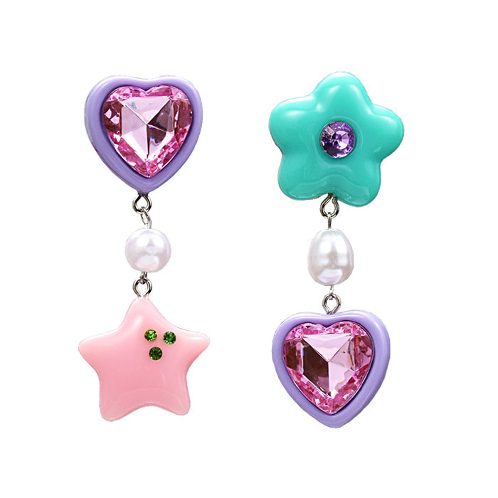 Boogzel Apparel Candy Heart Drop Earrings