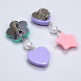 Boogzel Apparel Candy Heart Drop Earrings, view 4