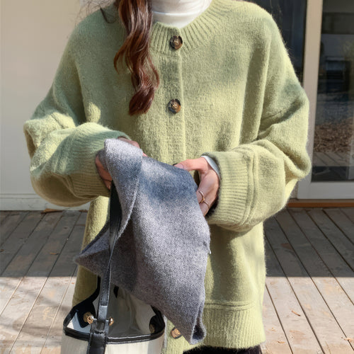 Boogzel Apparel Candy Morning Loose Knit Cardigan