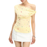 Boogzel Apparel Candy Star Off Shoulder Top, view 2