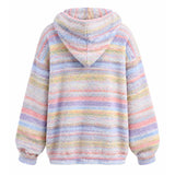 Boogzel Apparel Candy Stripe Knit Zip-Up Hoodie, view 2