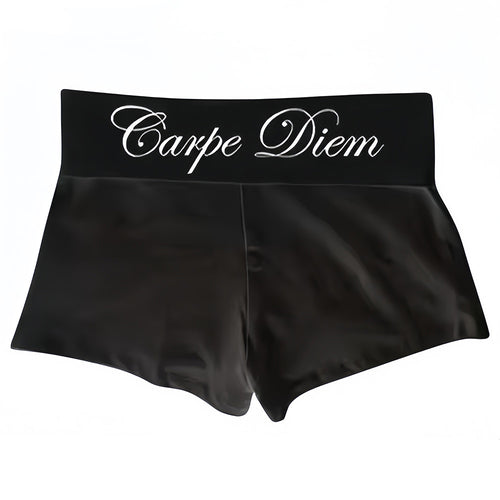 Boogzel Apparel Carpe Diem Y2K Micro Shorts