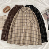 Boogzel Apparel Casual Friday Aesthetic Plaid Shirt, view 4