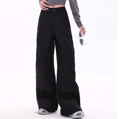 Boogzel Apparel Casual Friday Wide-Leg Black Pants