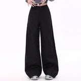 Boogzel Apparel Casual Friday Wide-Leg Black Pants, view 3