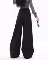 Boogzel Apparel Casual Friday Wide-Leg Black Pants, view 4