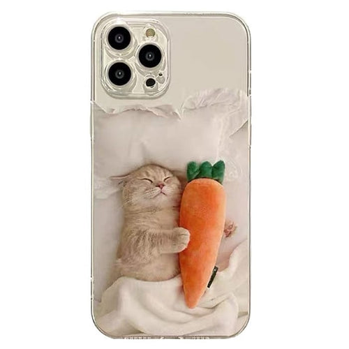 Boogzel Apparel Cat & Carrot iPhone Case