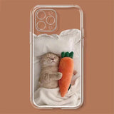 Boogzel Apparel Cat & Carrot iPhone Case, view 2