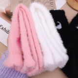 Boogzel Apparel Cat Embroidery Fuzzy Socks, view 6