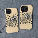 Boogzel Apparel Cat Heart Locket iPhone Case, view 2