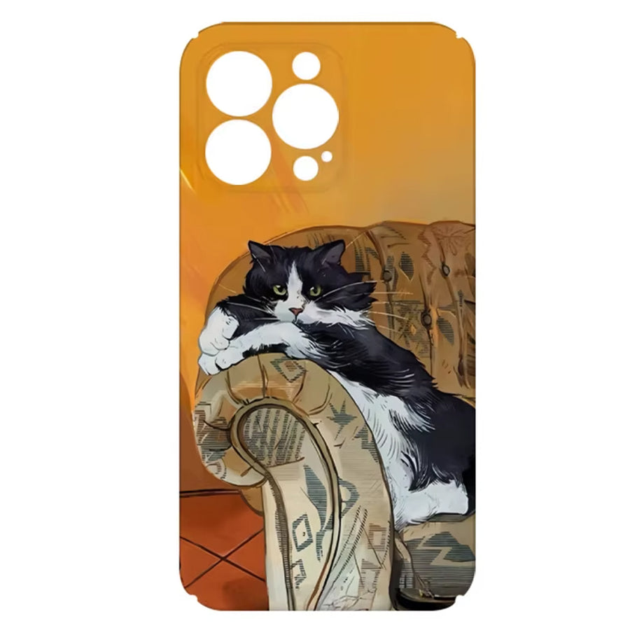 Boogzel Apparel Cat Painting Aesthetic iPhone Case