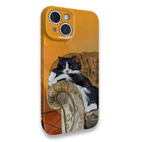 Boogzel Apparel Cat Painting Aesthetic iPhone Case, view 2