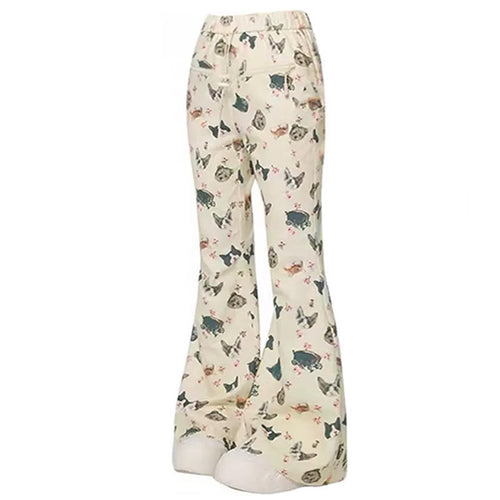 Boogzel Apparel Cat Print Graphic Pants