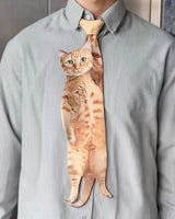 Boogzel Apparel Cat Print Statement Tie, view 2