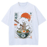 Boogzel Apparel Cat Ramen Graphic T-Shirt, view 2