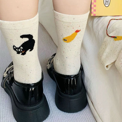 Boogzel Apparel Cat & Shrimp Socks