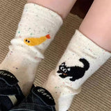 Boogzel Apparel Cat & Shrimp Socks, view 3