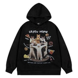 Boogzel Apparel Cat Squad Oversized Hoodie, view 2
