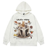 Boogzel Apparel Cat Squad Oversized Hoodie, view 3