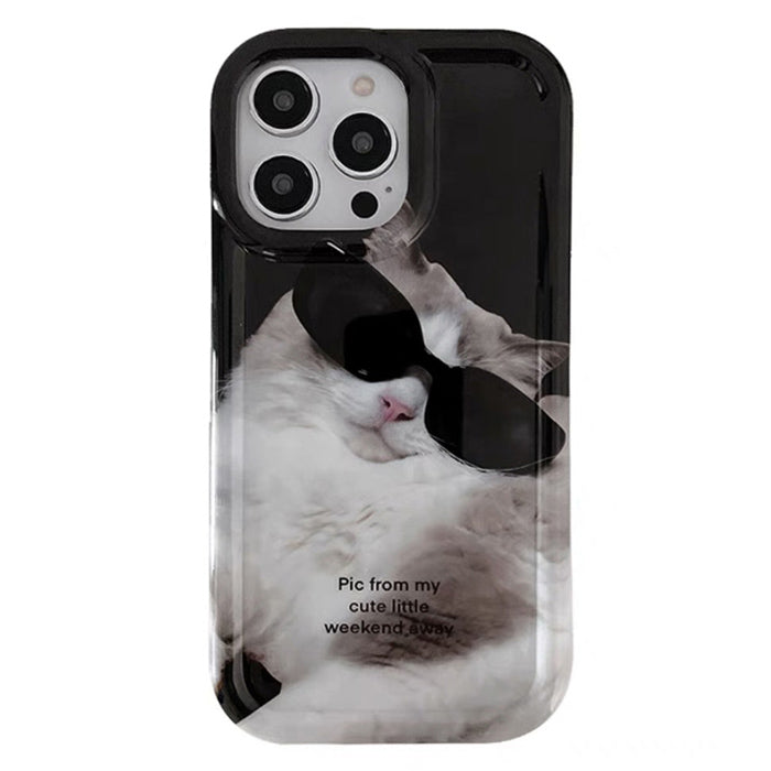 Boogzel Apparel Cat Sunglasses iPhone Case