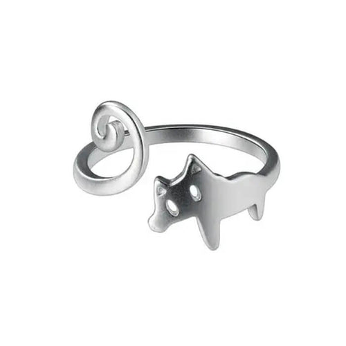 Boogzel Apparel Cat with Long Tail Ring