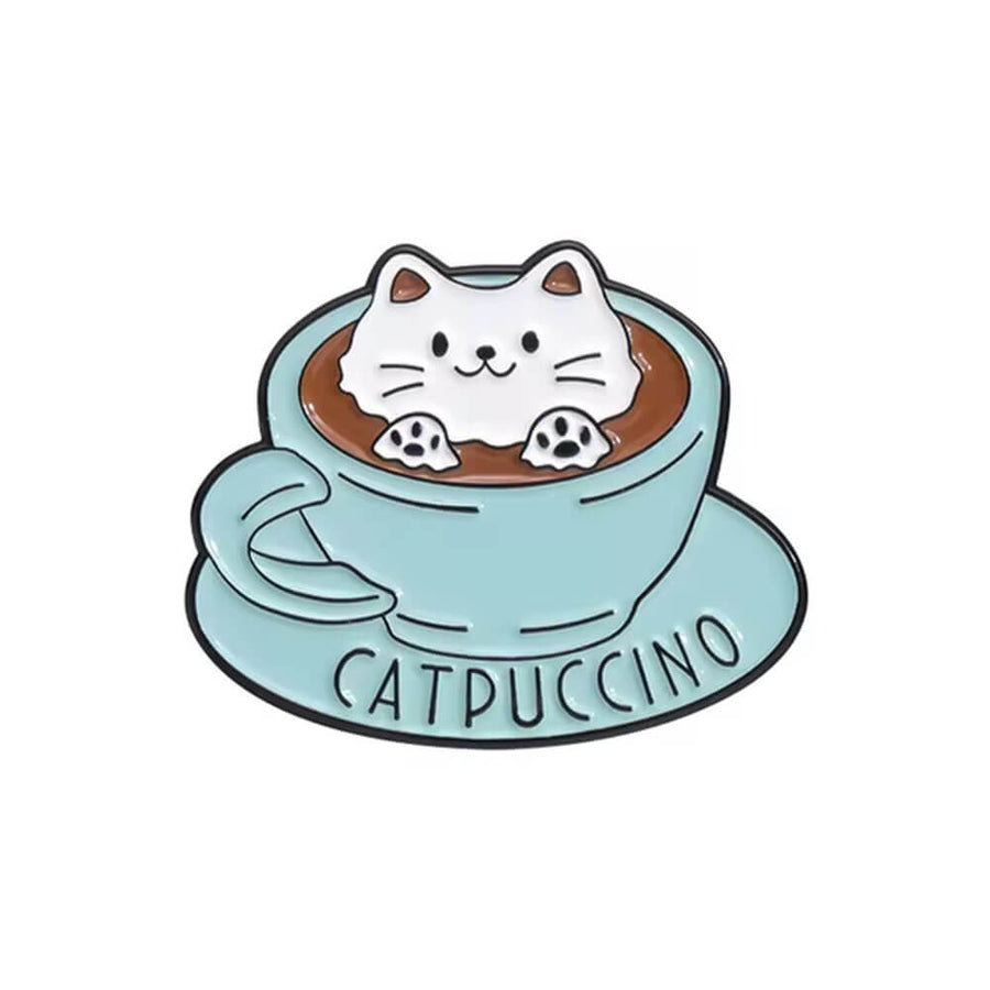 Boogzel Apparel Catpuccino Brooch Pin