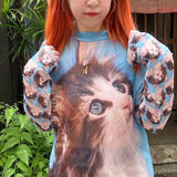Boogzel Apparel Cats Everywhere Graphic Long Sleeve, view 4