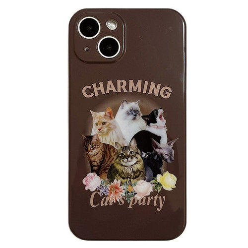 Boogzel Apparel Cat's Party iPhone Case