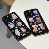 Boogzel Apparel Cats Rhinestone iPhone Case, view 2