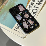 Boogzel Apparel Cats Rhinestone iPhone Case, view 4