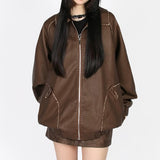 Boogzel Apparel Caught A Crush Collar Bomber Jacket, view 2