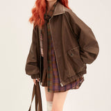 Boogzel Apparel Caught A Crush Collar Bomber Jacket, view 5
