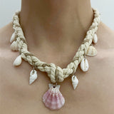 Boogzel Apparel Caught by the Ocean Choker Necklace, view 2