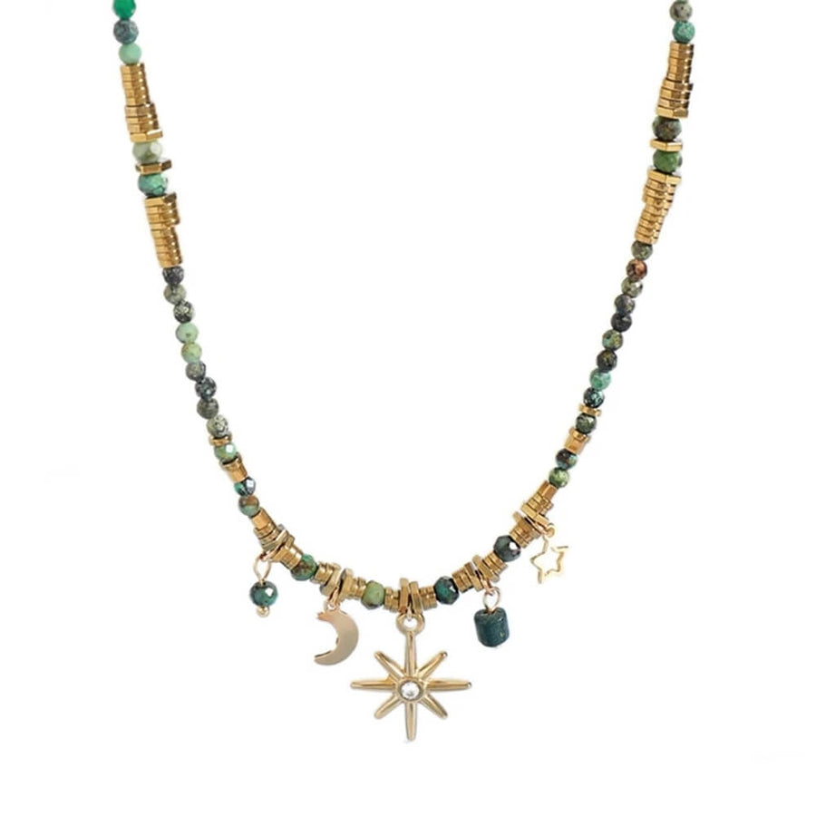 Boogzel Apparel Celestial Aesthetic Beaded Necklace