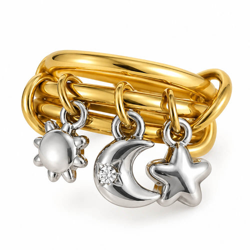 Boogzel Apparel Celestial Aesthetic Charm Ring