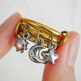 Boogzel Apparel Celestial Aesthetic Charm Ring, view 2