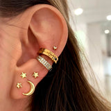 Boogzel Apparel Celestial Aesthetic Earring Set, view 2