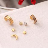 Boogzel Apparel Celestial Aesthetic Earring Set, view 3