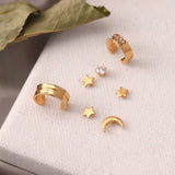 Boogzel Apparel Celestial Aesthetic Earring Set, view 4
