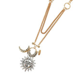 Boogzel Apparel Celestial Aesthetic Layered Necklace, view 2