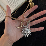Boogzel Apparel Celestial Aesthetic Layered Necklace, view 3