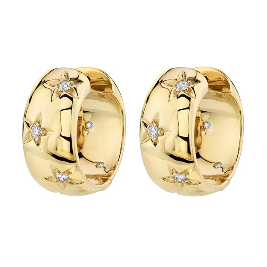 Boogzel Apparel Celestial Magic Hoop Earrings