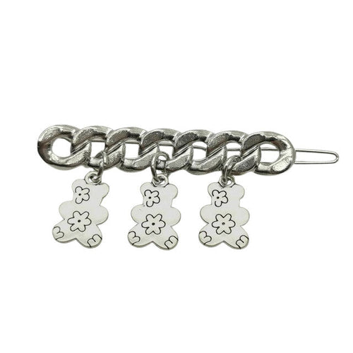 Boogzel Apparel Chain Grunge Aesthetic Hair Clips