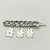 Boogzel Apparel Chain Grunge Aesthetic Hair Clips, view 5