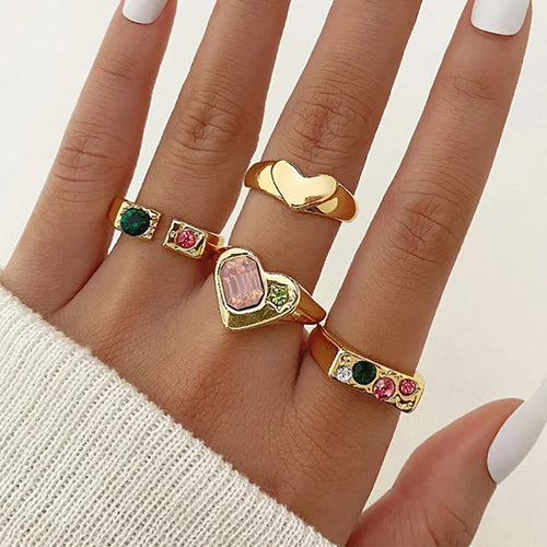 Boogzel Apparel Charm School Aesthetic Ring Set