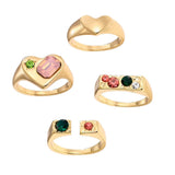 Boogzel Apparel Charm School Aesthetic Ring Set, view 2