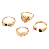 Boogzel Apparel Charm School Aesthetic Ring Set, view 4