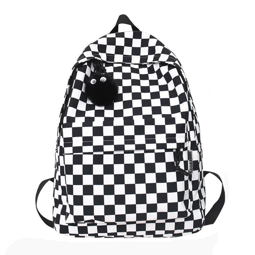 Boogzel Apparel Checkered Canvas Backpack
