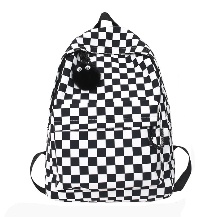 Boogzel Apparel Checkered Canvas Backpack