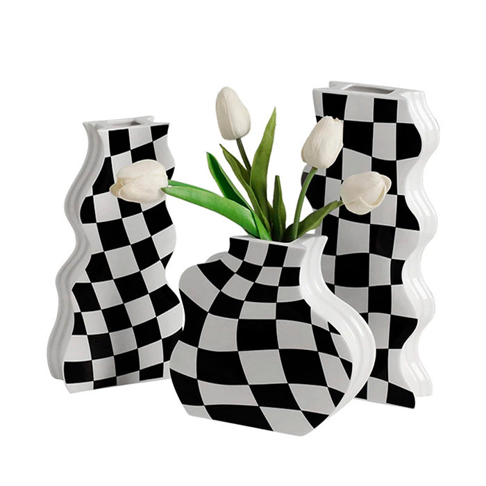 Boogzel Apparel Checkered Wavy Vase